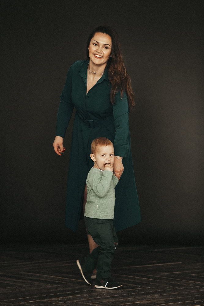 Стилизация образов для семейной фотосессии с детьми — Мама и сын